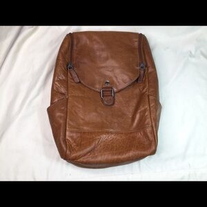 Jack Georges Leather Voyager Backpack Crossbody
